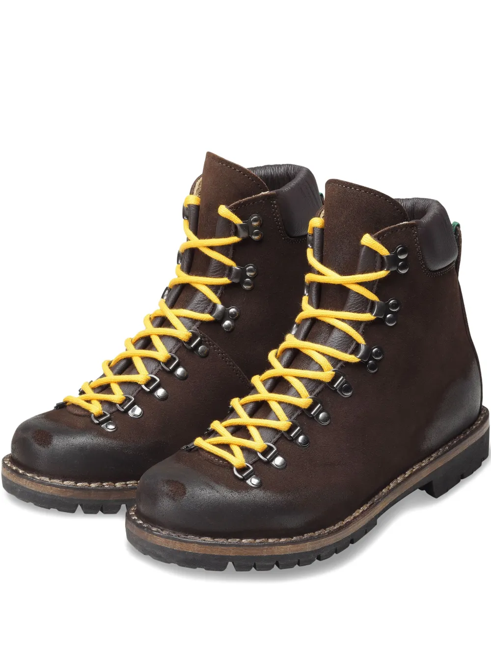 SENTIER lace-up rubber-sole boots - ブラウン SENTIER lace-up rubber-sole boots - ブラウン