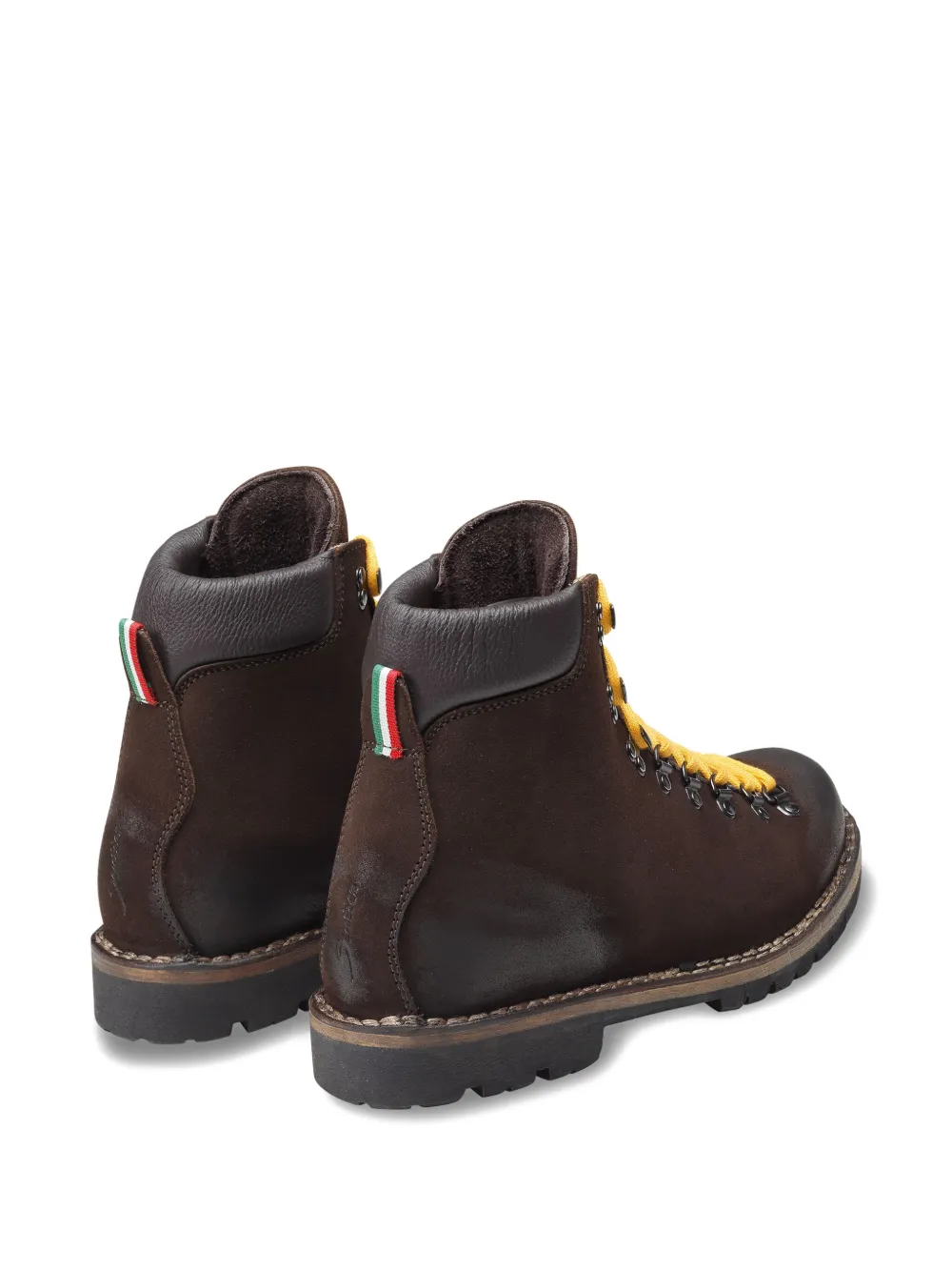 Sentier Lace-up Rubber-sole Boots In Brown