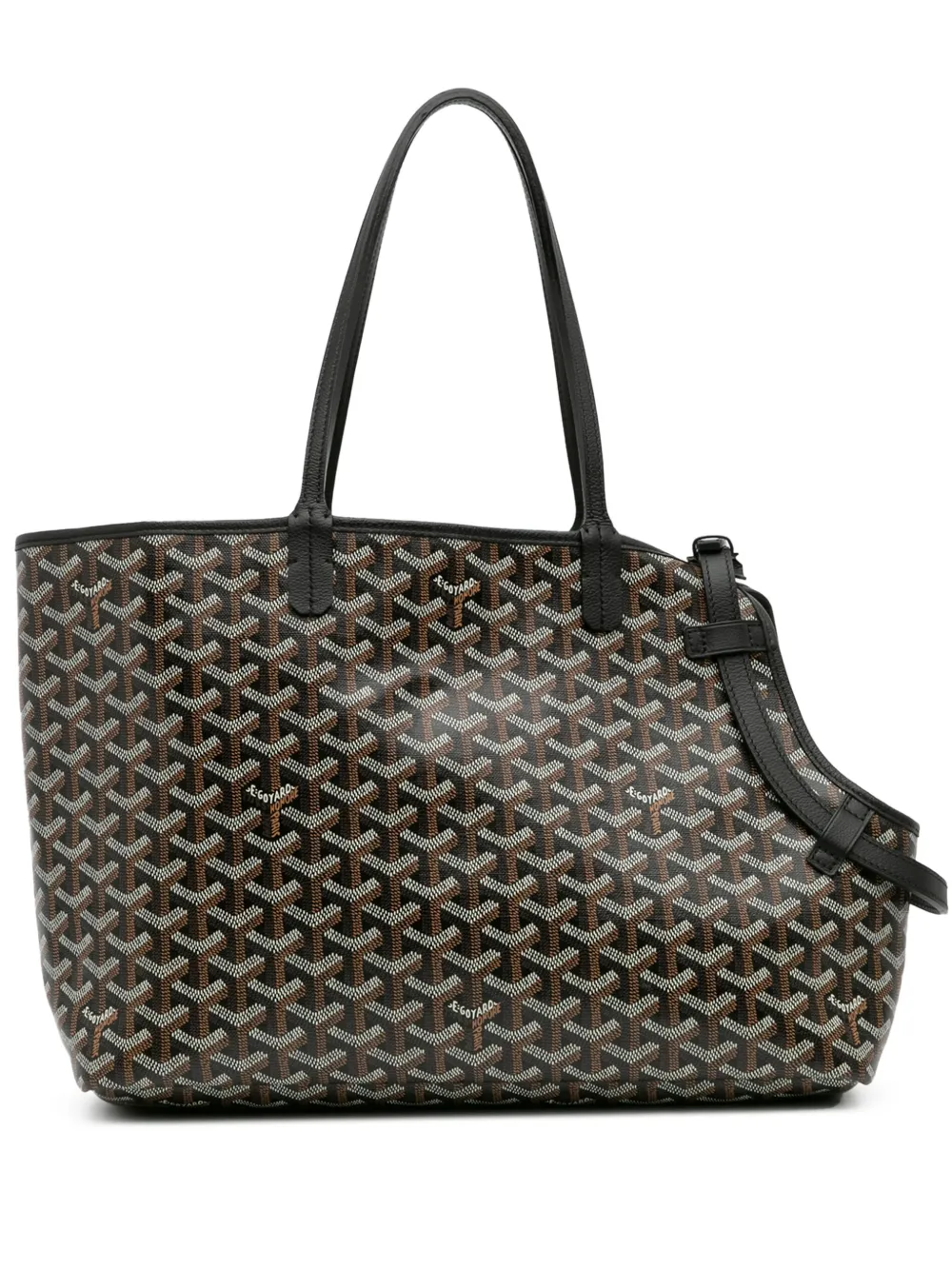 Goyard Pre-Owned 2021 ゴヤールディン シアン グリ ペットキャリア ボストンバッグ - ブラック Goyard Pre-Owned 2021 ゴヤールディン シアン グリ ペットキャリア ボストンバッグ - ブラック