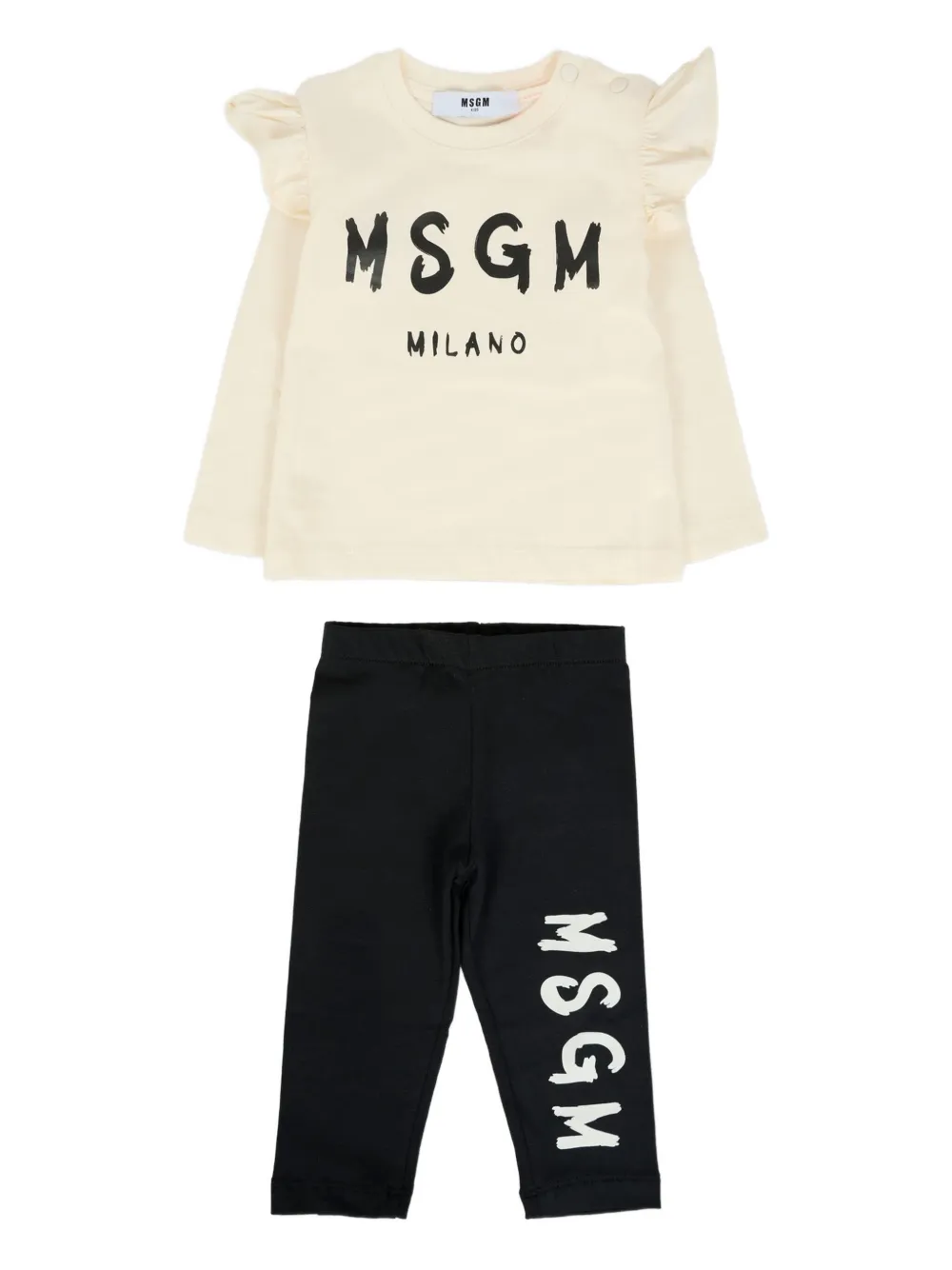 MSGM Kids ruffle-detail tracksuit (set of two) | White | Image 1