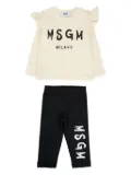 MSGM Kids ruffle-detail tracksuit (set of two) - White
