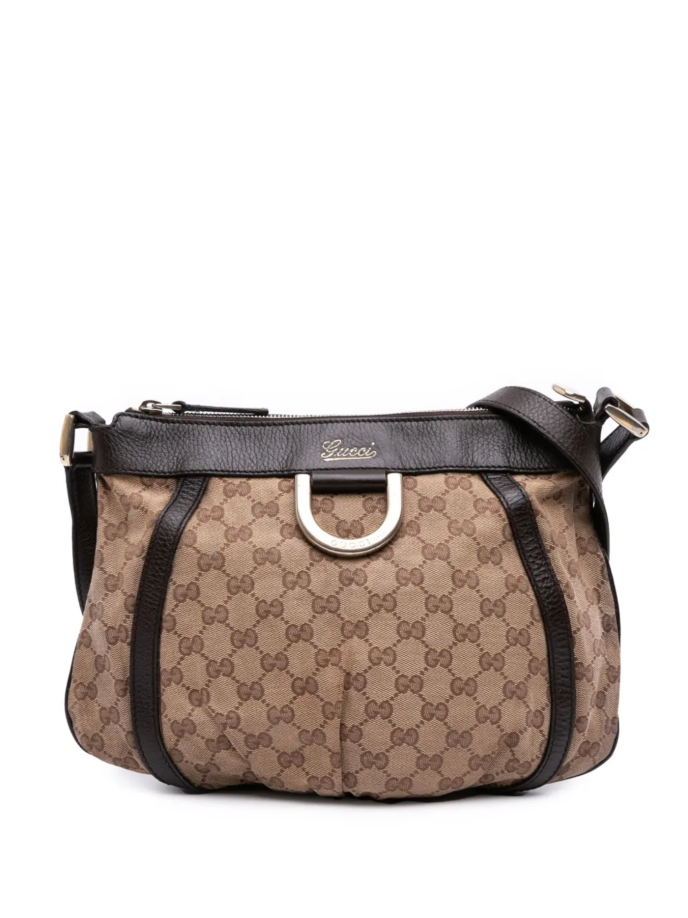 Gucci Pre-Owned 2016-2025 GGキャンバス アビー Dリング ショルダーバッグ - ブラウン Gucci Pre-Owned 2016-2025 GGキャンバス アビー Dリング ショルダーバッグ - ブラウン