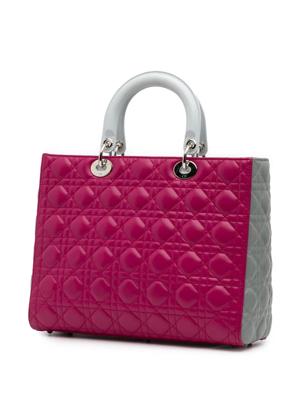 Christian Dior Pre-Owned 2014 ラージ バイカラー ラムスキン