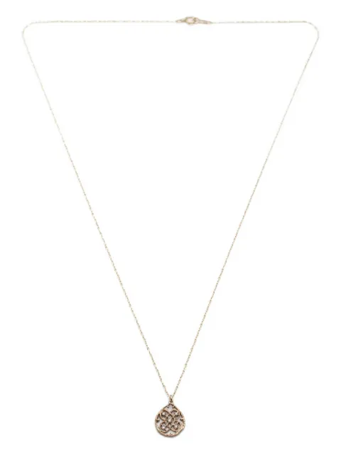 Noguchi 14K yellow gold Diamond Drop R diamond necklace