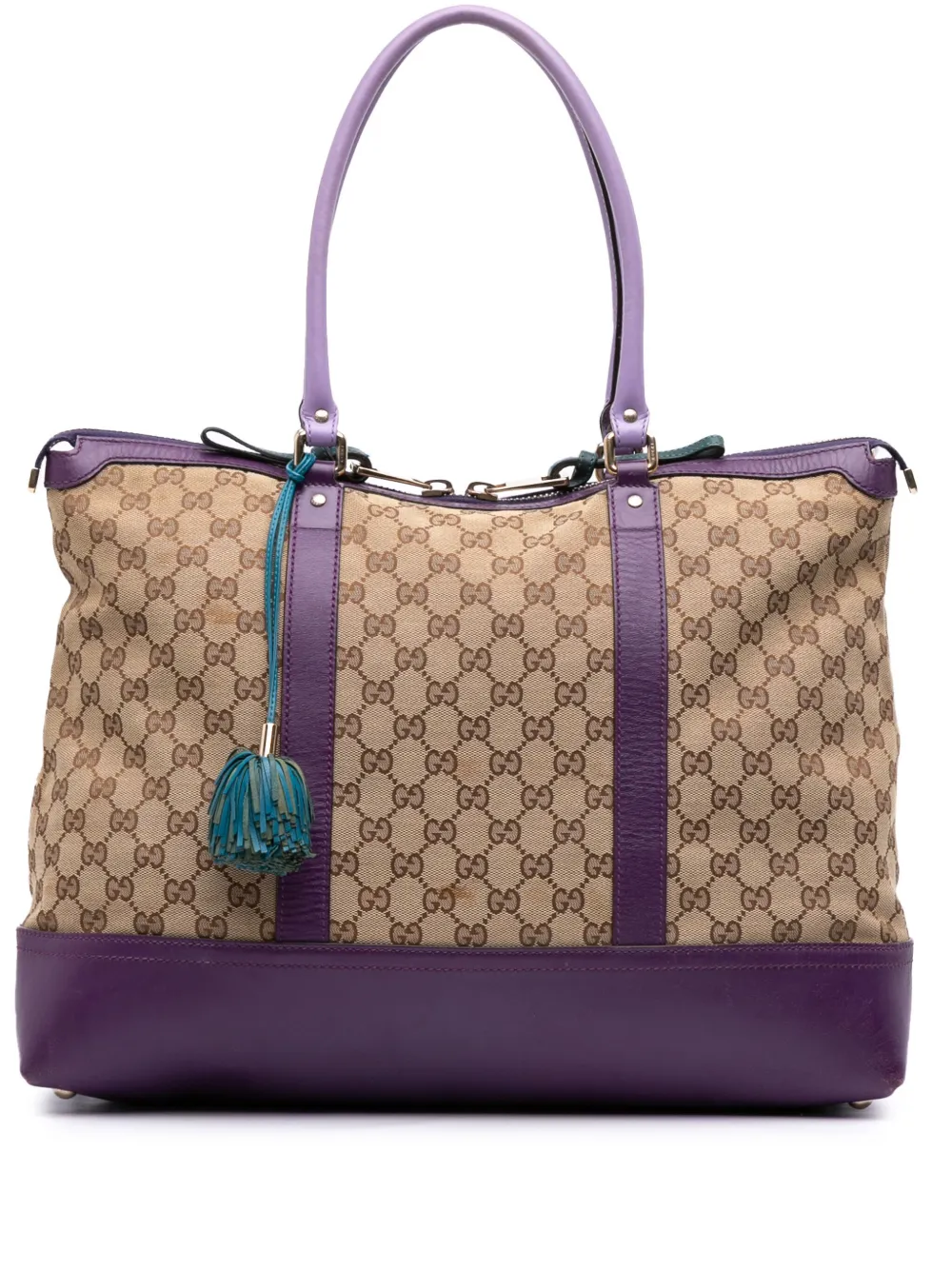 Gucci Pre-Owned 2016-2025 GGキャンバス ハンドバッグ - ブラウン Gucci Pre-Owned 2016-2025 GGキャンバス ハンドバッグ - ブラウン