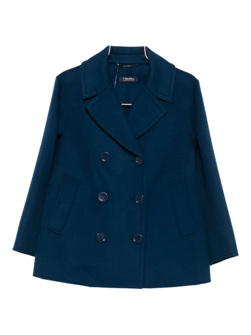 'S Max Mara double-breasted peacoat - Blu
