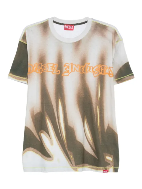 Diesel flame-print graphic T-shirt