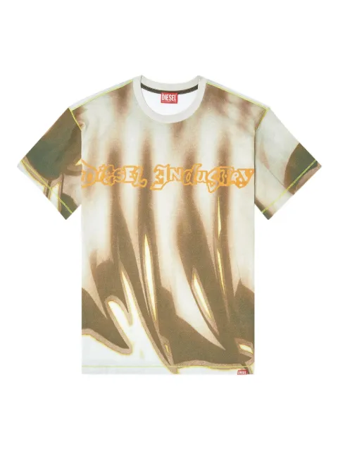 Diesel flame-print graphic T-shirt