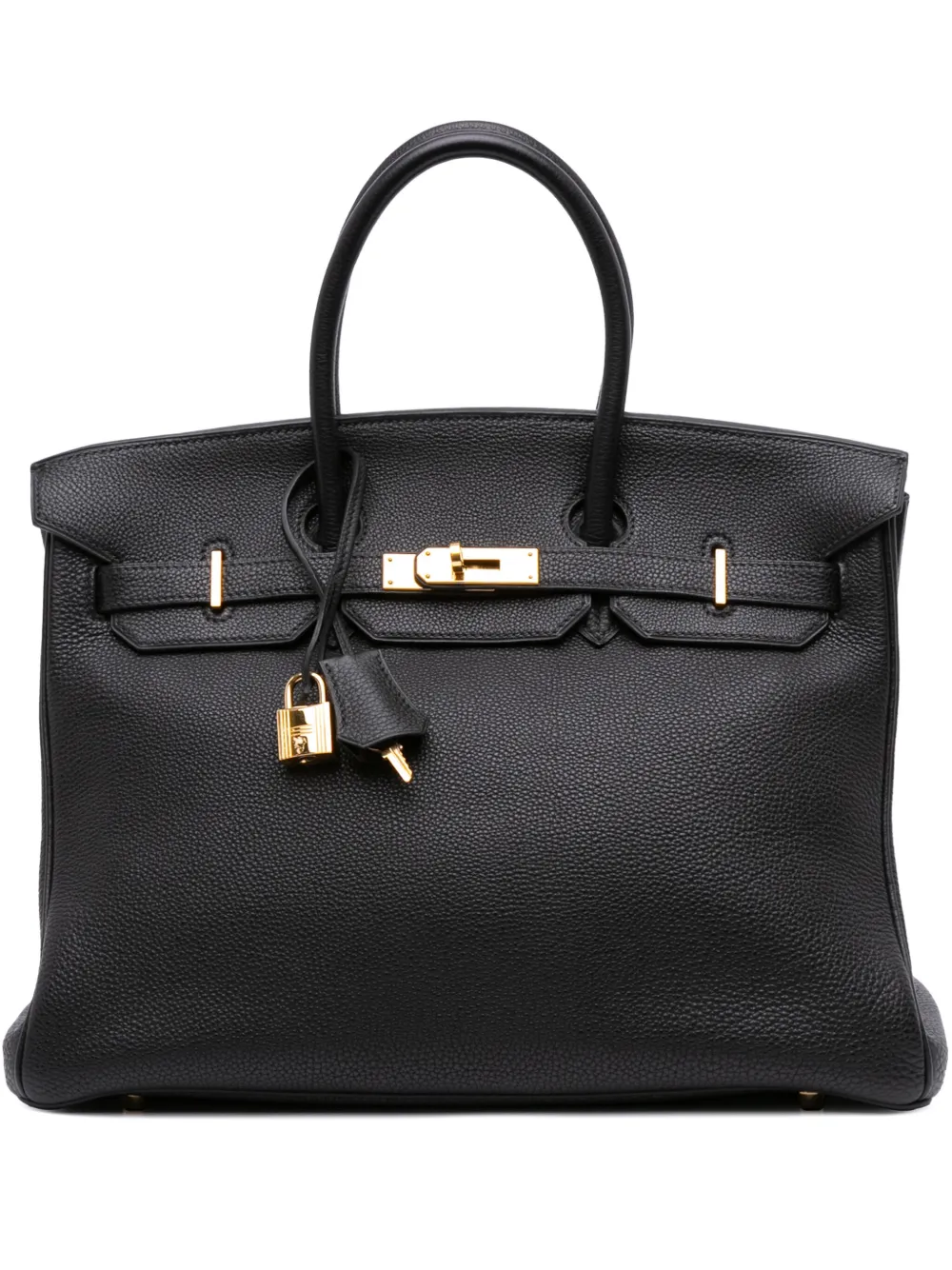 Hermès Pre-Owned 2003 トゴ バーキン ルトゥルネ 35 ハンドバッグ - ブラック Hermès Pre-Owned 2003 トゴ バーキン ルトゥルネ 35 ハンドバッグ - ブラック