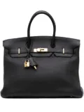 Hermès Pre-Owned 2003 Togo Birkin Retourne 35 handbag - Black