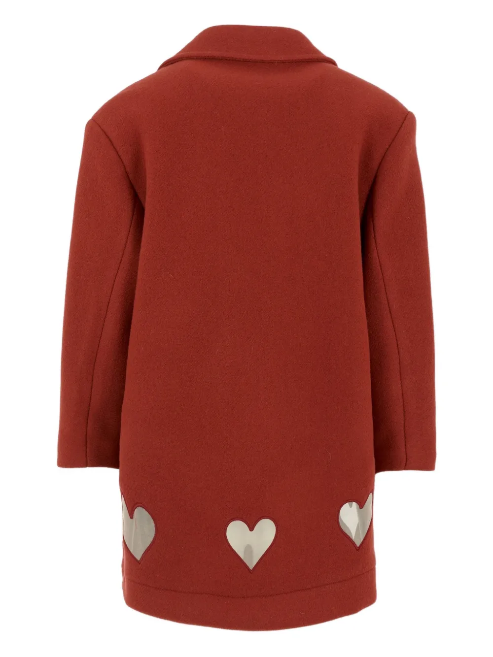 Simonetta heart-detail long-sleeve coat | Wool Coats | Image 2