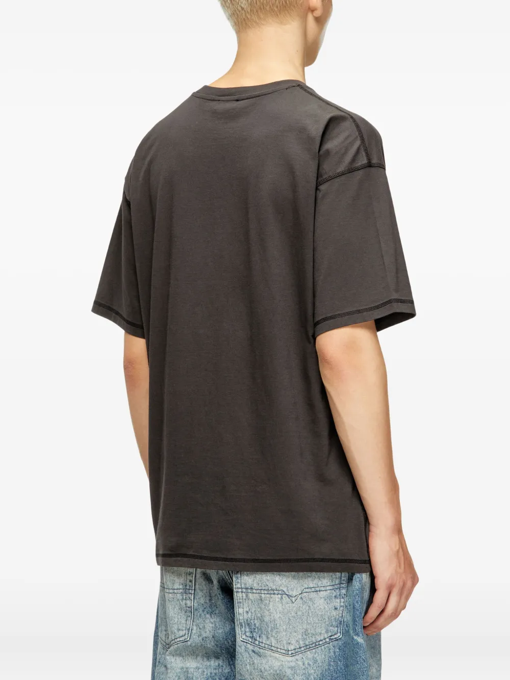 Diesel T-shirt met grafische print Zwart