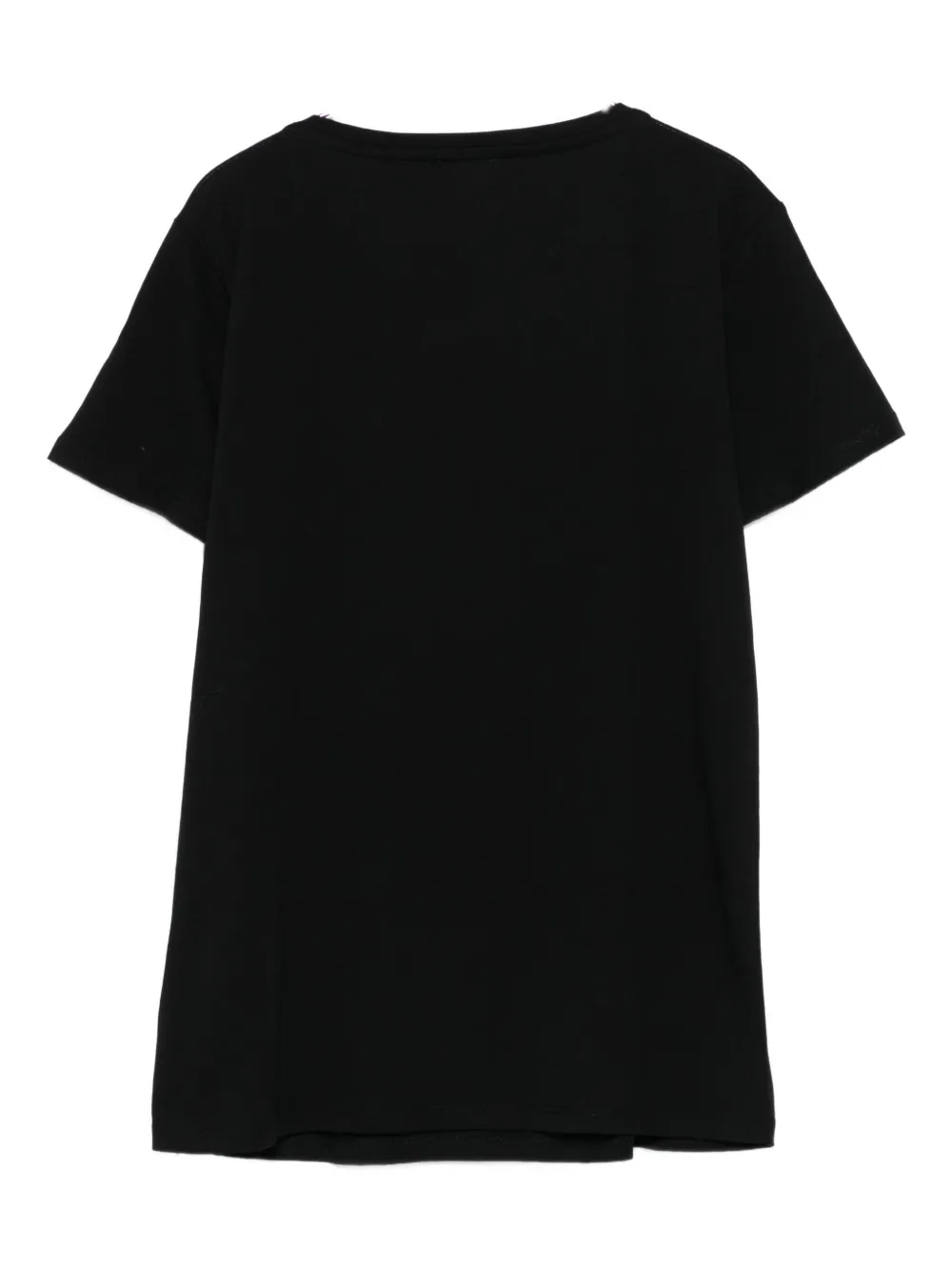 Liu •jo Embellished-logo T-shirt In Black