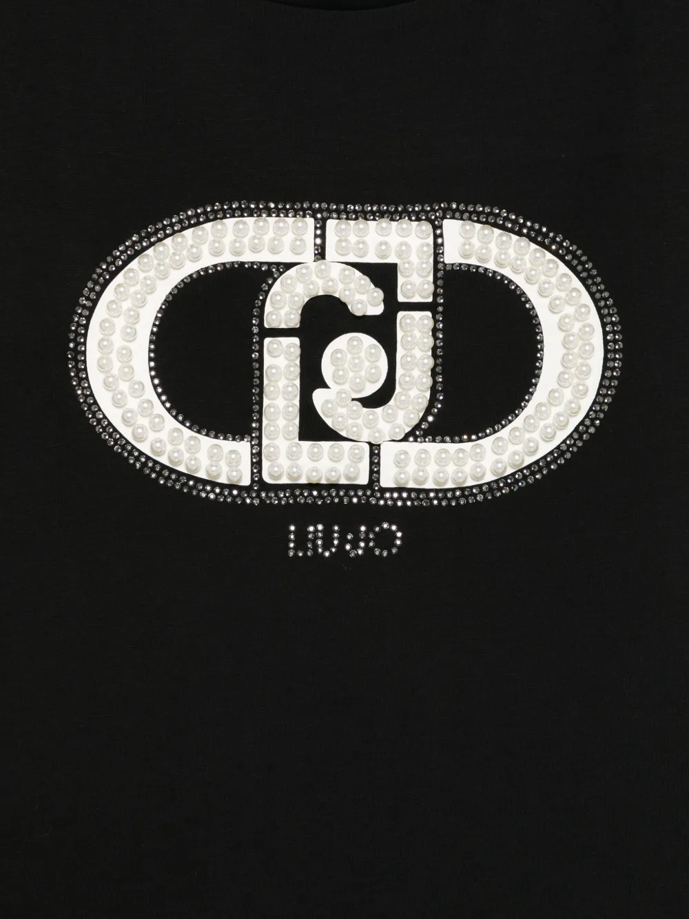 LIU JO T-shirt met logo Zwart