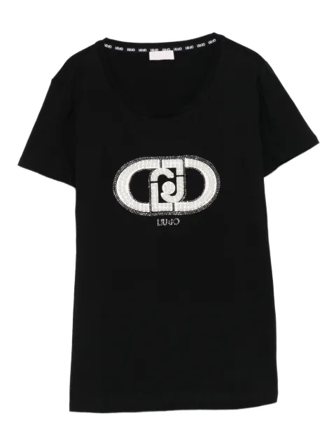LIU JO embellished-logo T-shirt