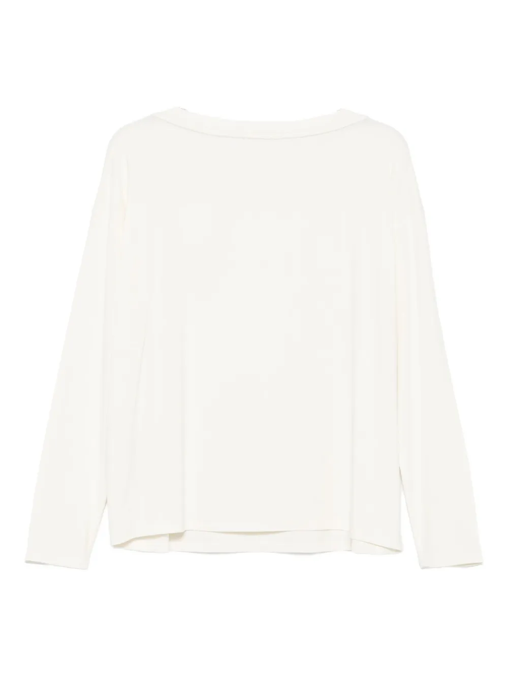 Liu •jo Logo-detail Long-sleeve Top In White