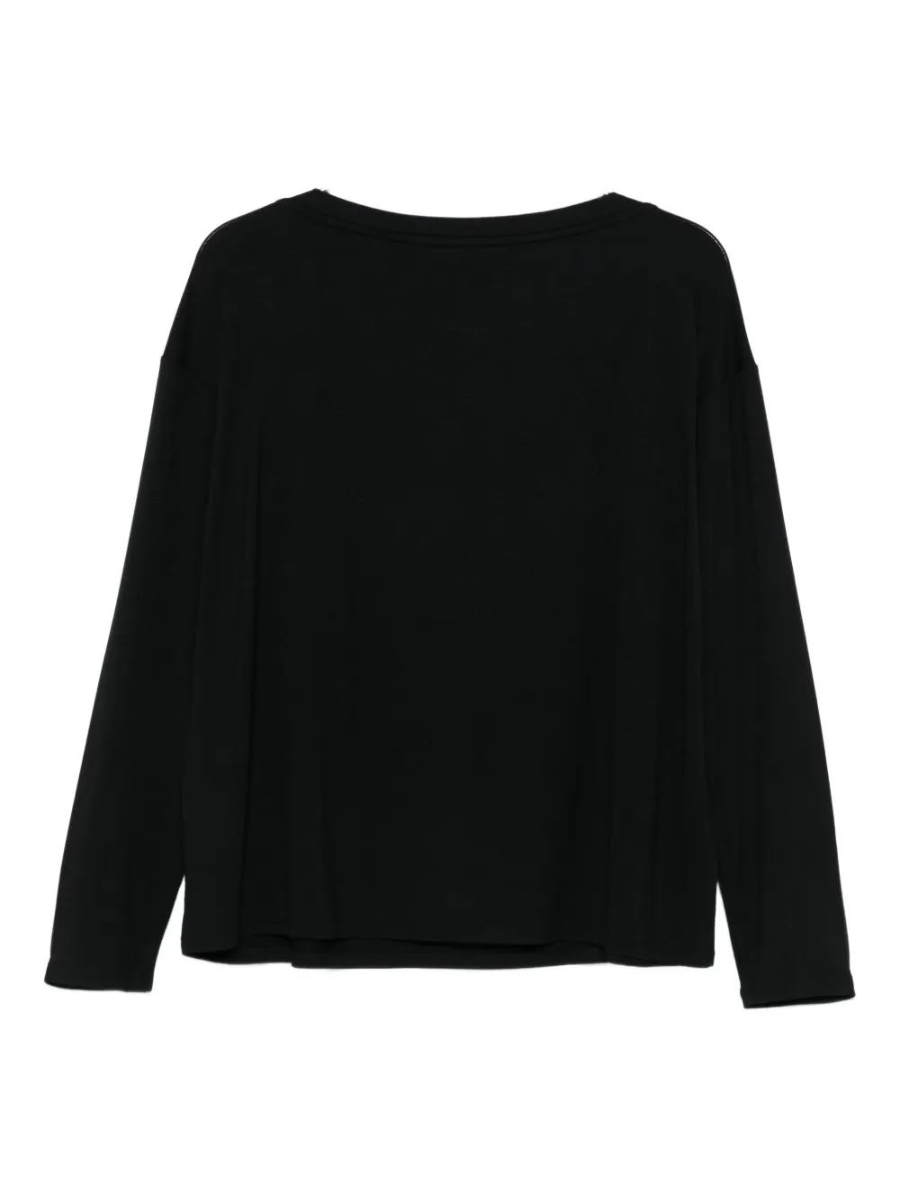 Liu •jo Long-sleeved T-shirt With Logo In Black
