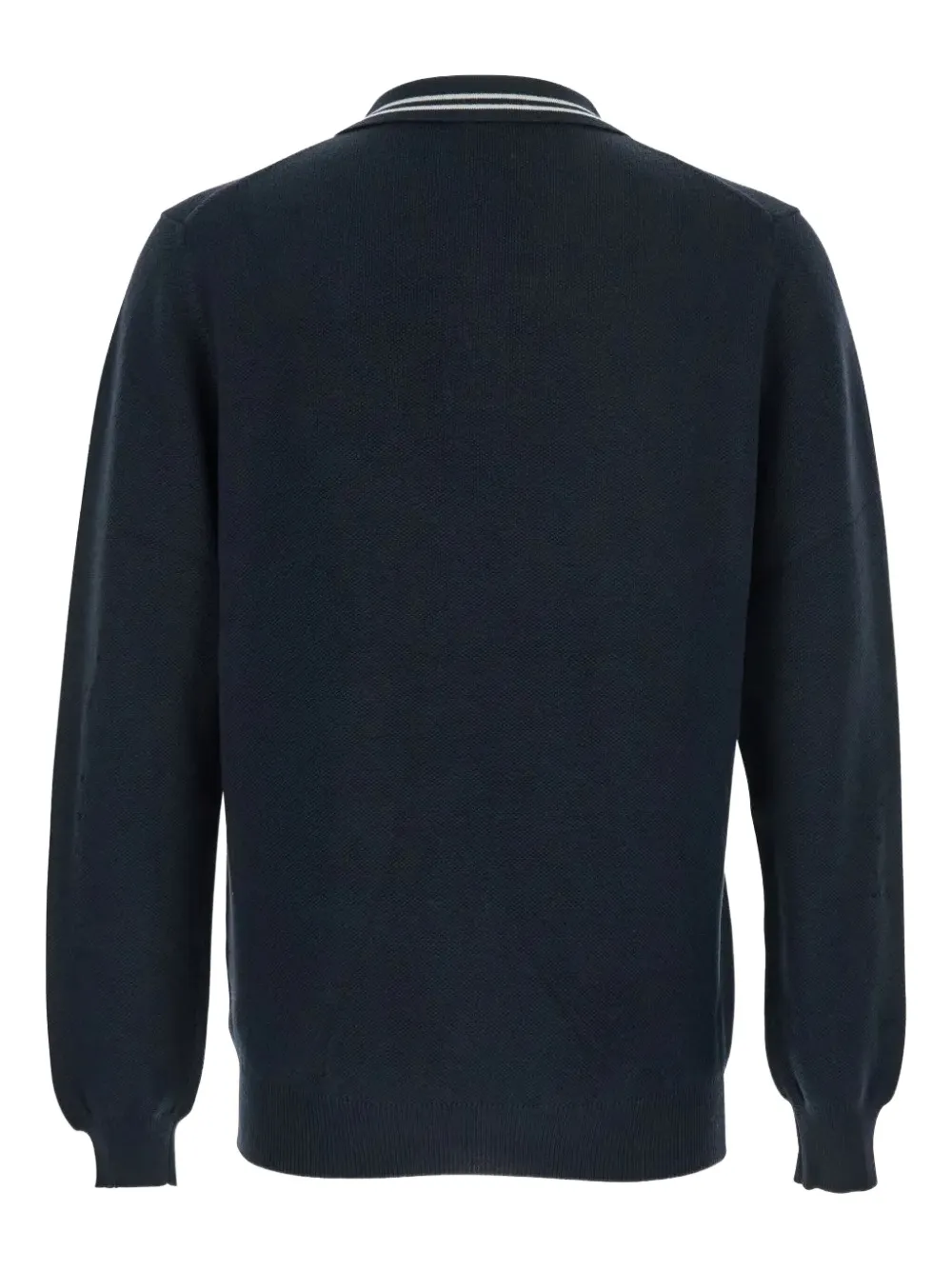 Autry embroidered long-sleeve polo shirt - Blauw