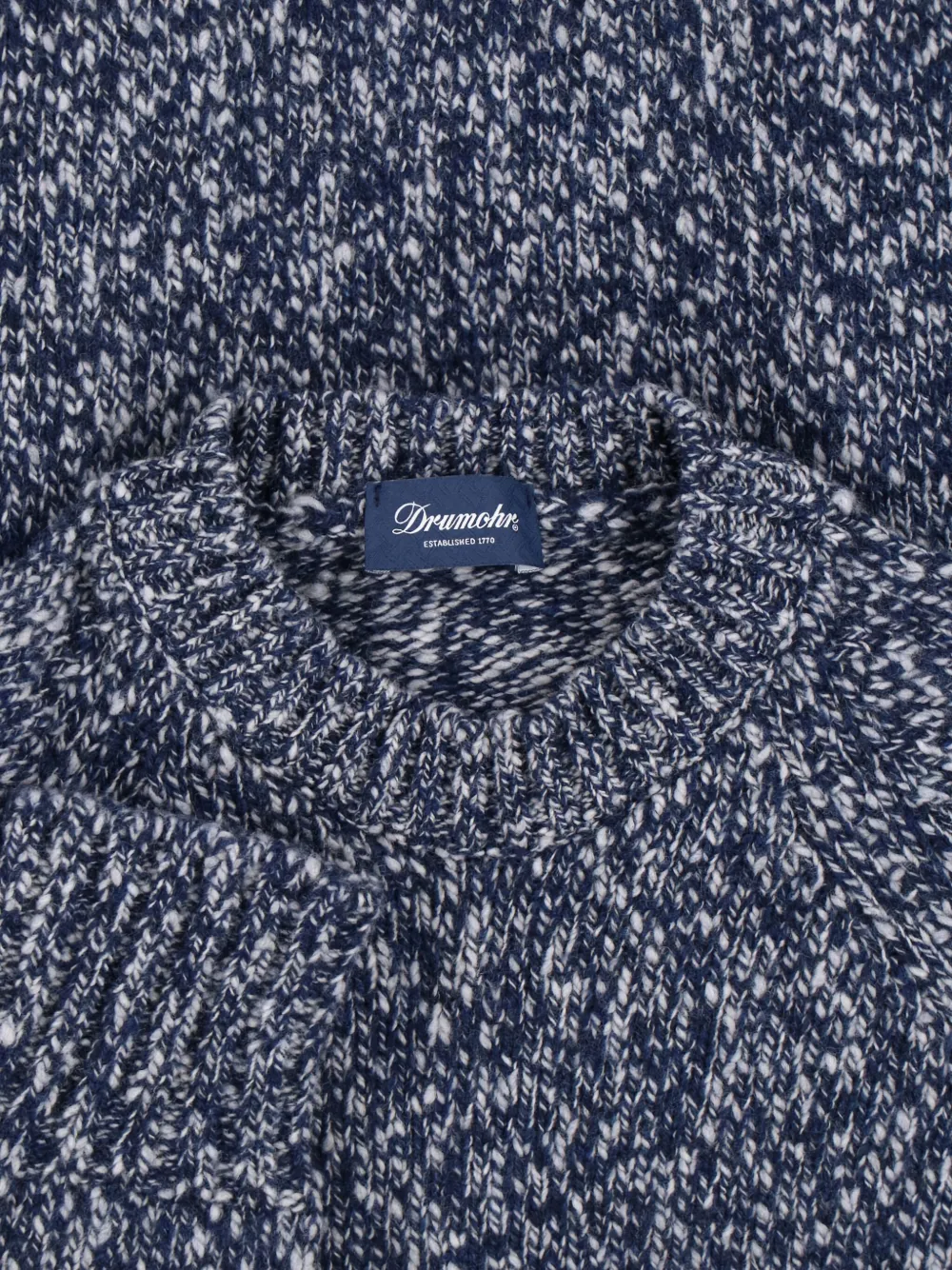 Drumohr speckled wool sweater Blauw