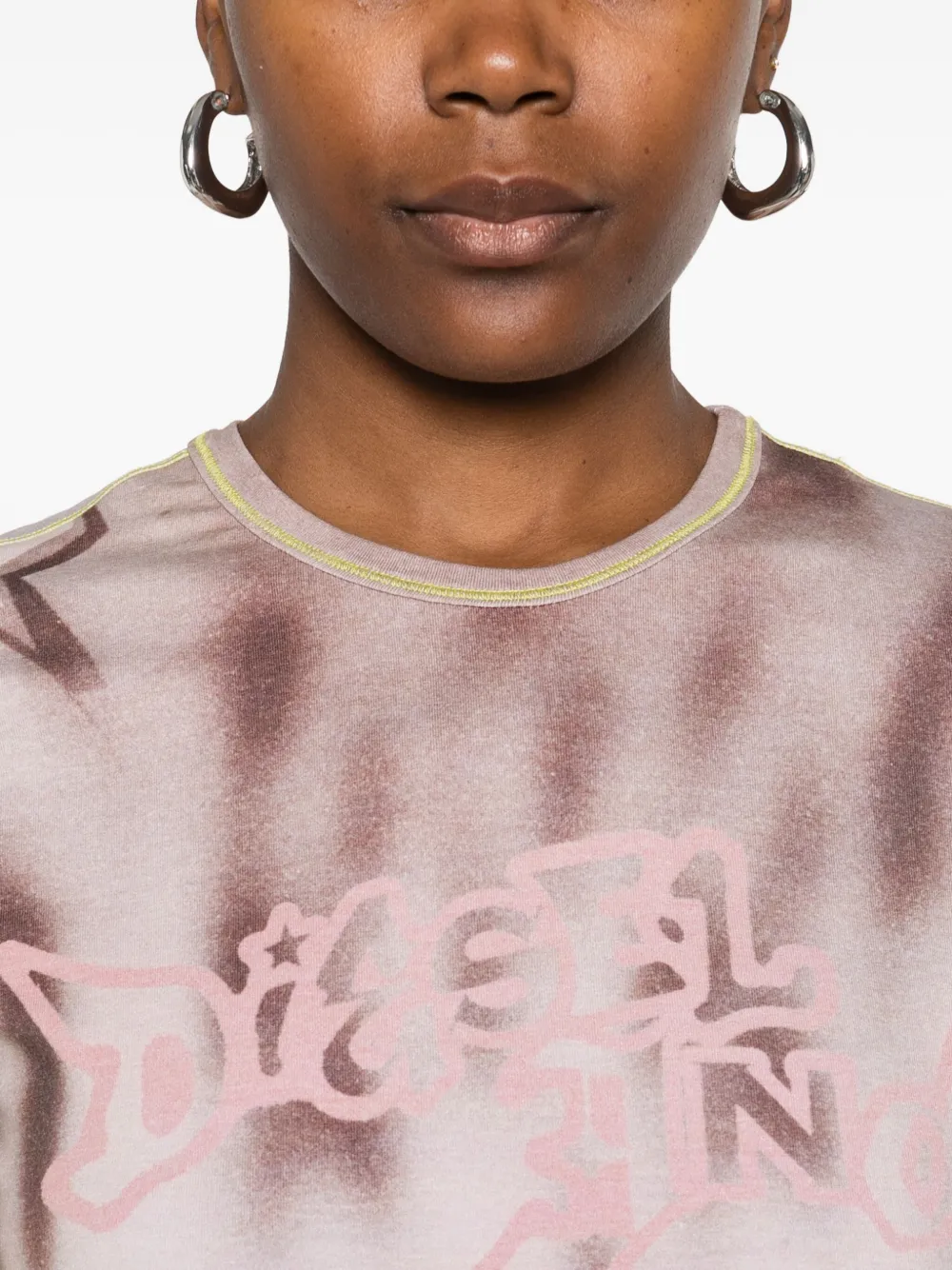 Diesel T-grafi T-shirt In Neutral