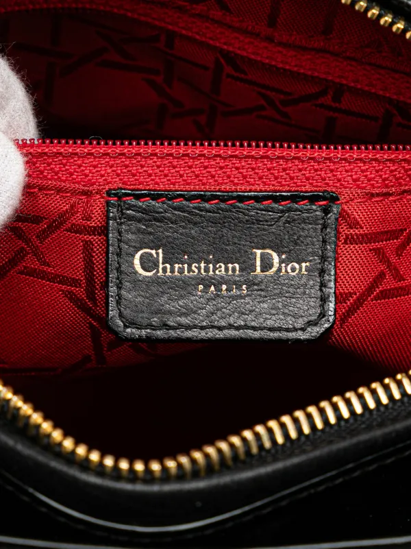 Christian Dior Pre-Owned 1997 ミディアム パテント カナージュ