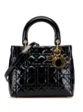Christian Dior Pre-Owned 1997 Medium Patent Cannage Lady Dior satchel - Black