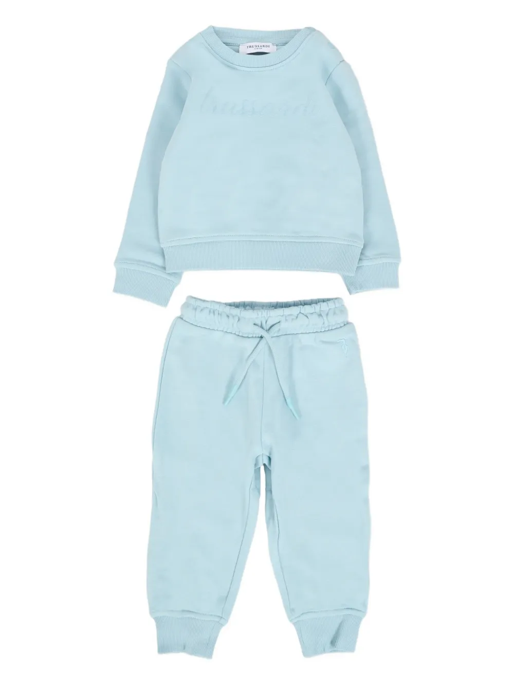 TRUSSARDI JUNIOR embroidered-logo tracksuit set | Blue | Image 1
