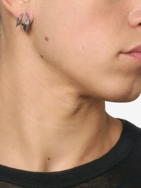 Panconesi angular hoop earrings