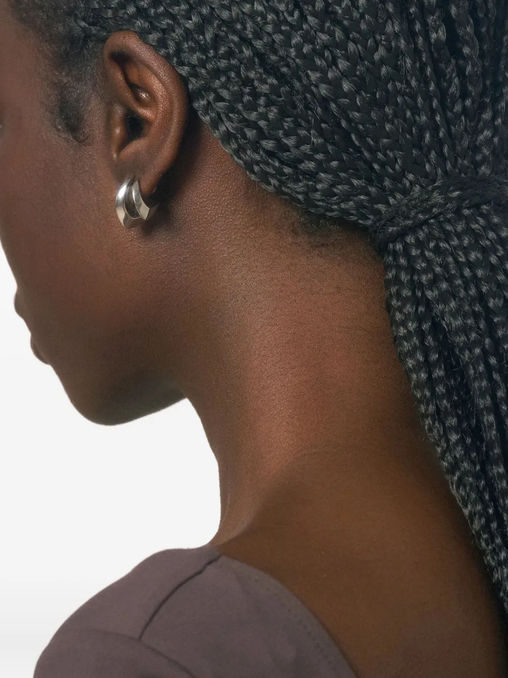 Panconesi angular hoop earrings | Women | Image 2