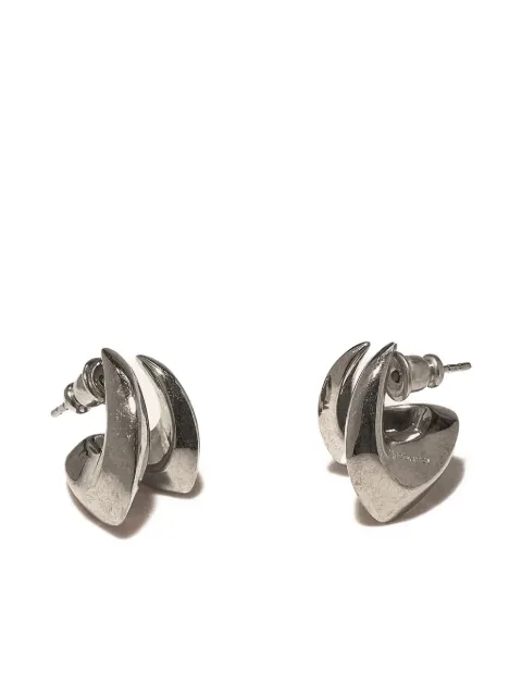 Panconesi angular hoop earrings