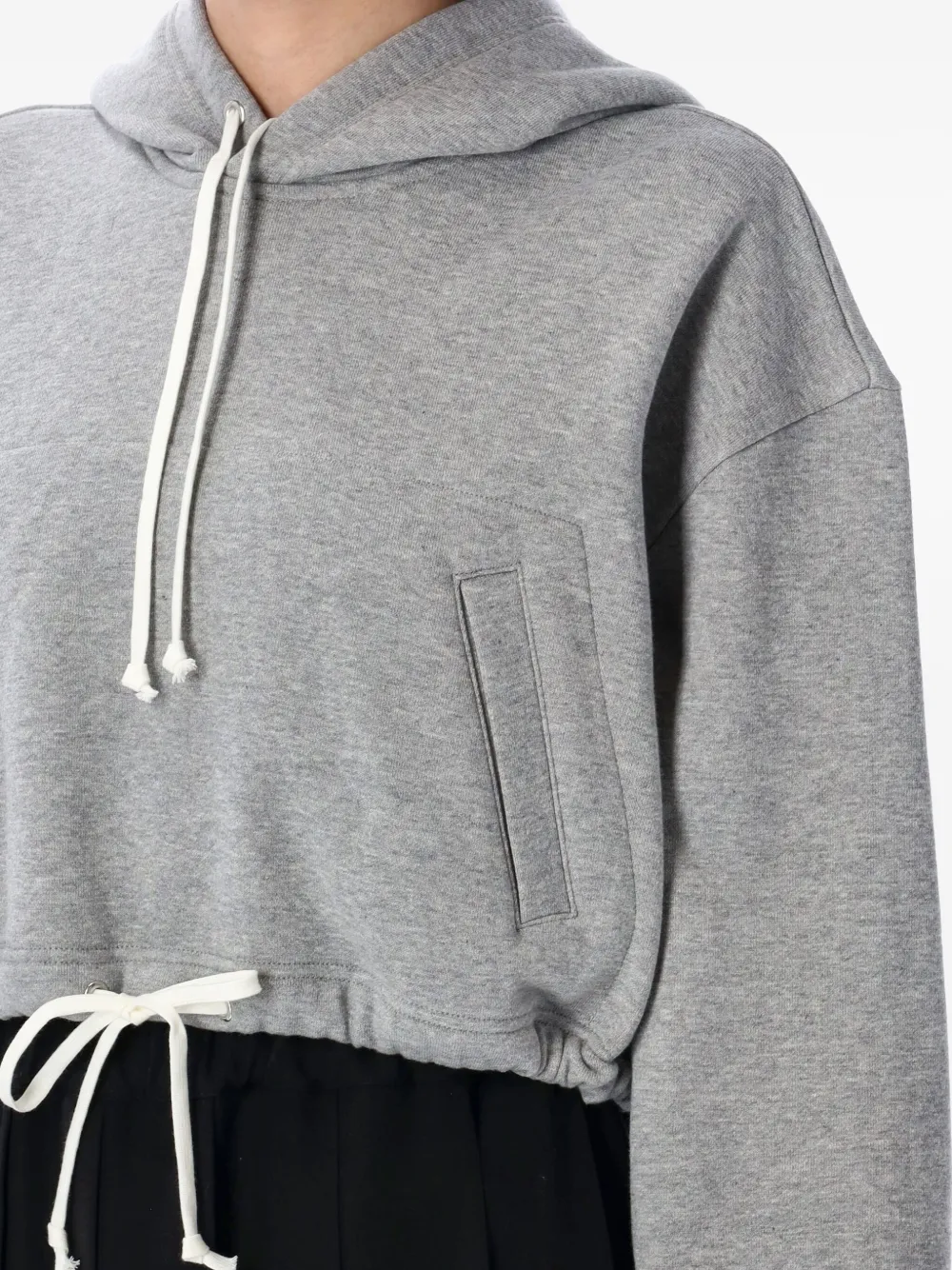 Comme Des Garçons Girl drawstring-hem hoodie Grijs