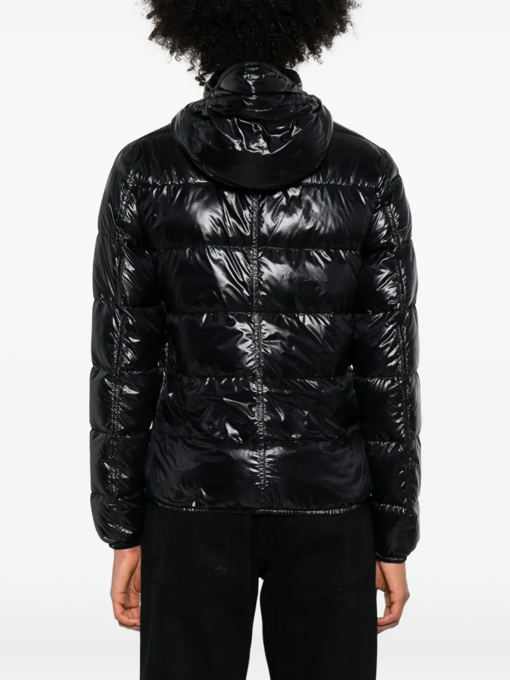 Herno Gevoerd jack met capuchon Zwart