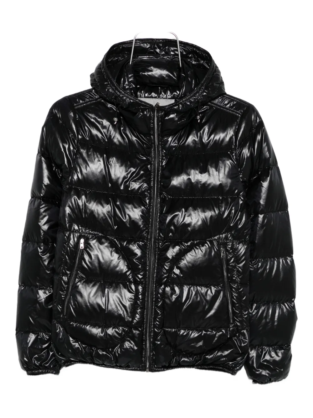 Herno Hooded Quilted Jacket In Black