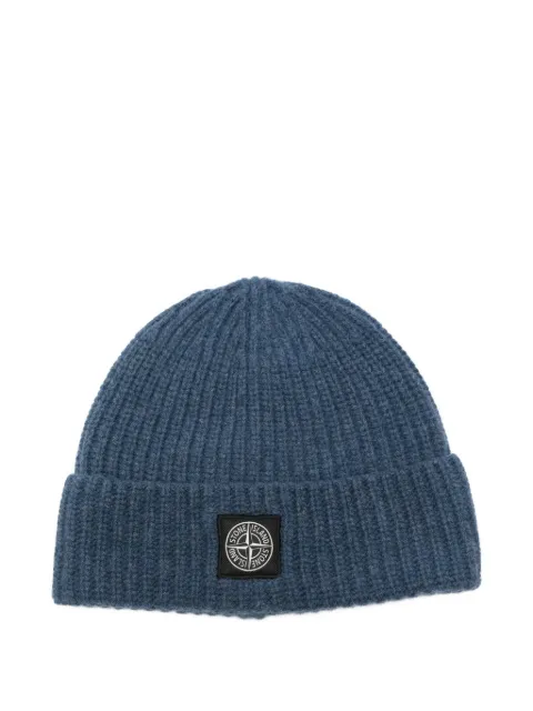 Stone Island ribbed-knit beanie