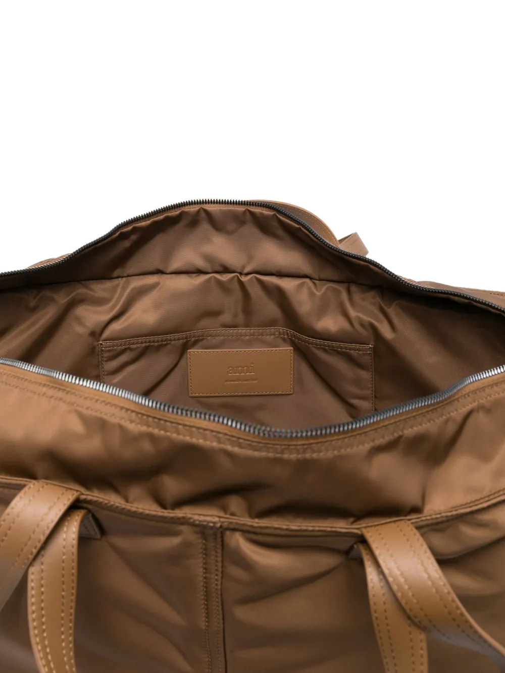 AMI Paris Gewatteerde shopper Bruin