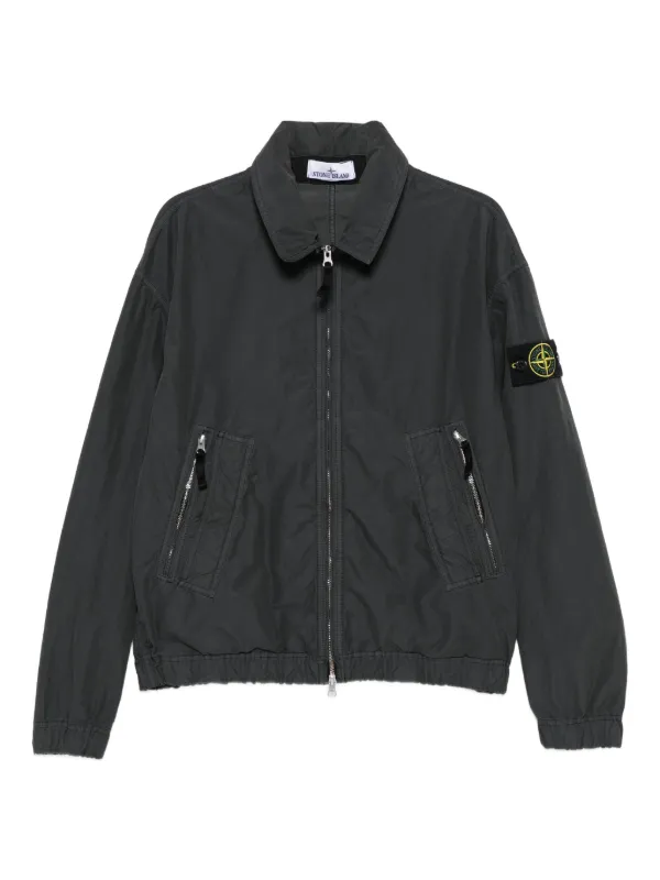 Stone Island ジップアップ ジャケット | グレー | FARFETCH JP