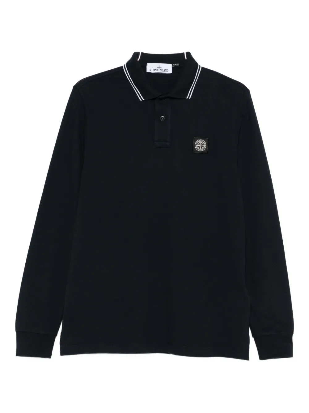 Stone Island long-sleeve polo shirt - Blu