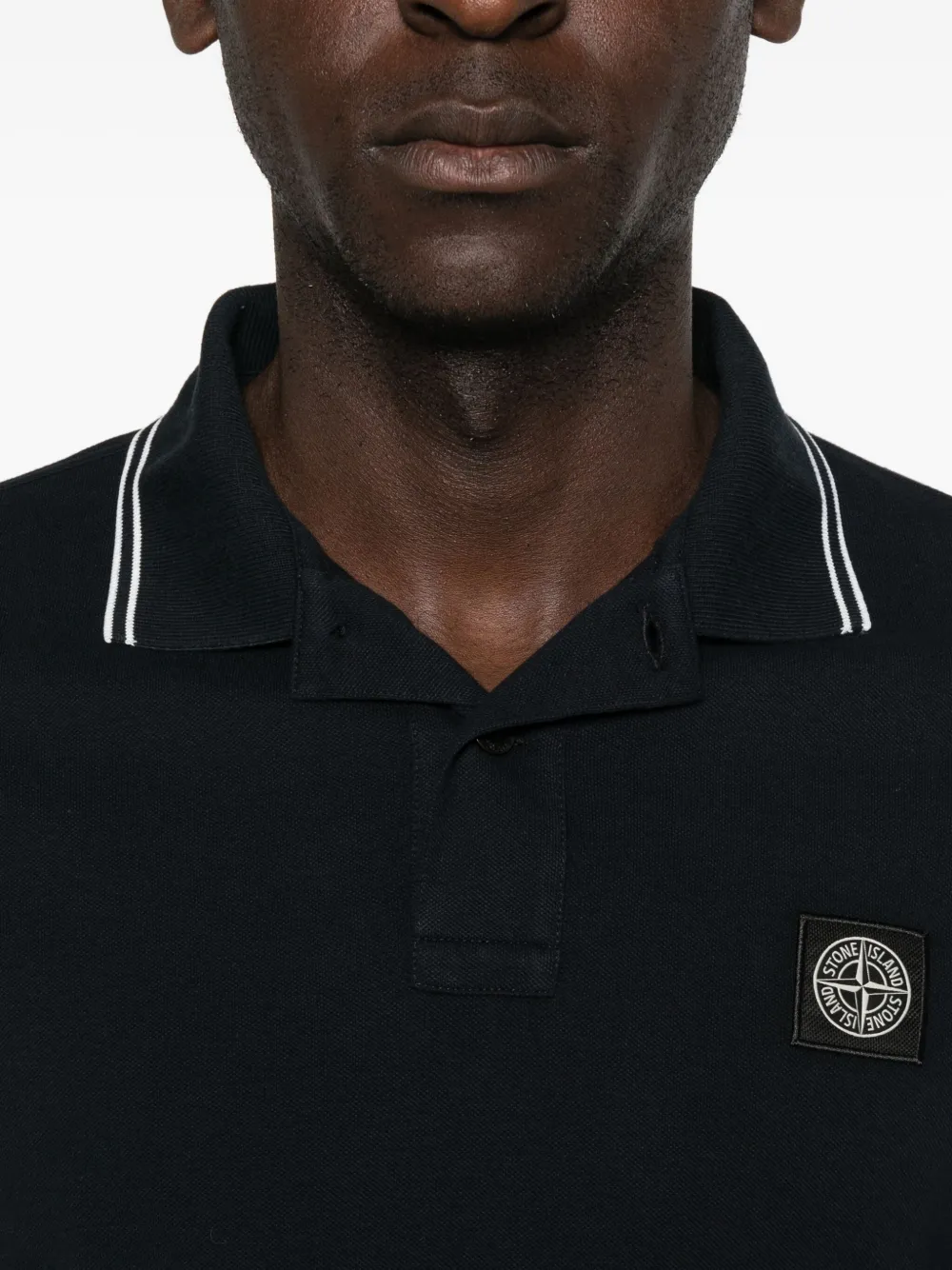 Stone Island Poloshirt met lange mouwen Blauw