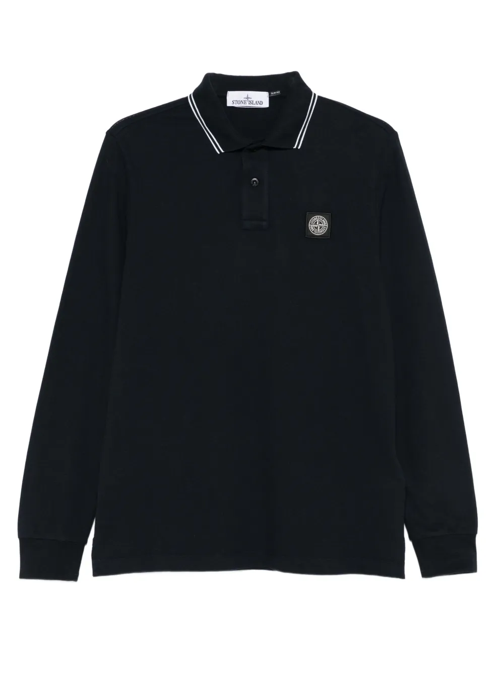 Stone Island long-sleeve polo shirt | Blue | Image 1