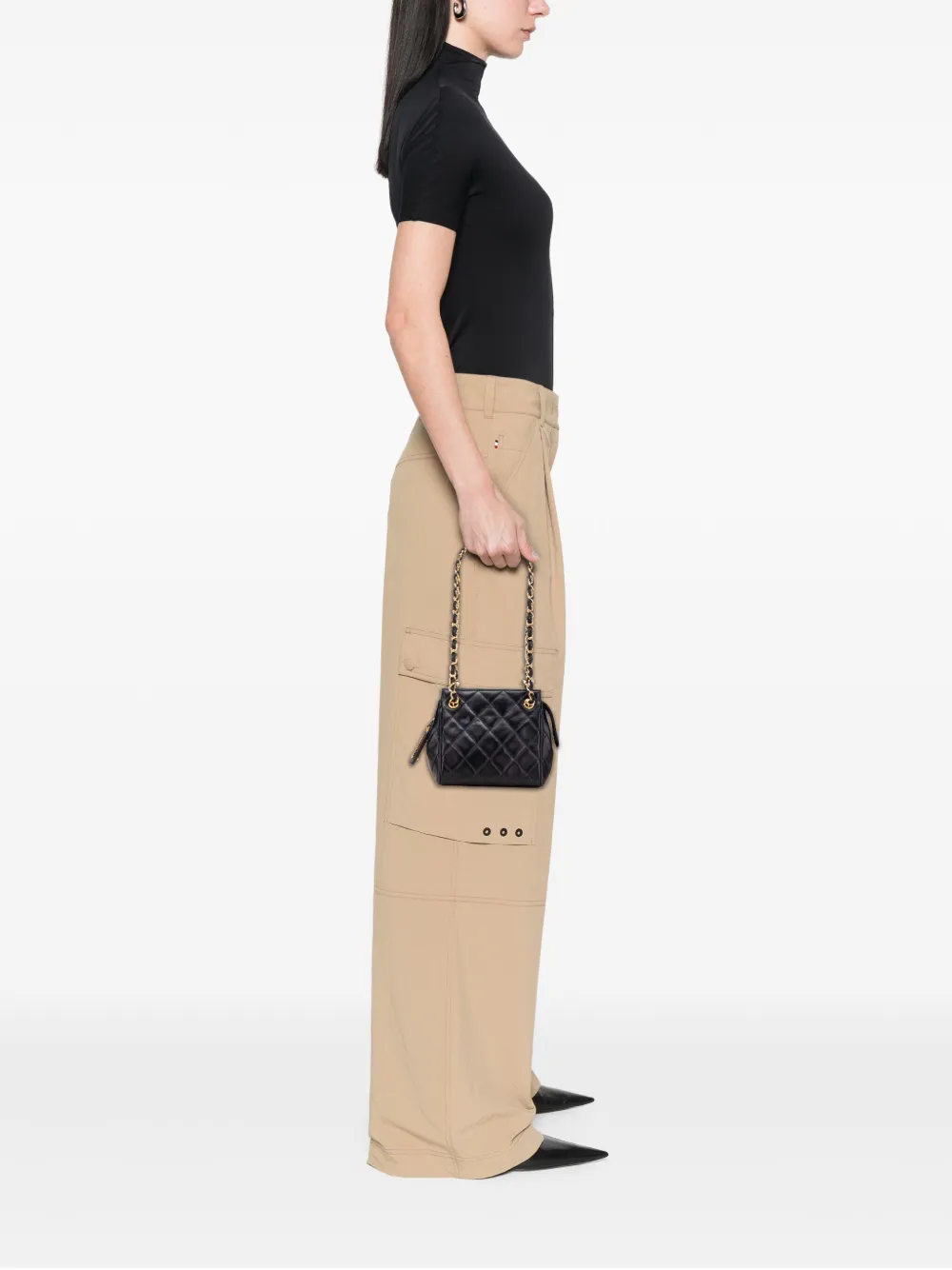 CHANEL Pre-Owned 1994-1996 Mini Quilted Lambskin Chain shoulder bag | Pre-Owned | Image 2