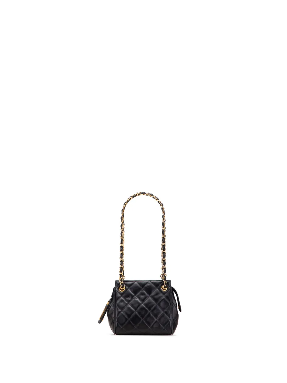 CHANEL Pre-Owned 1994-1996 ミニ マトラッセ ラムスキン チェーン ショルダーバッグ - ブラック CHANEL Pre-Owned 1994-1996 ミニ マトラッセ ラムスキン チェーン ショルダーバッグ - ブラック