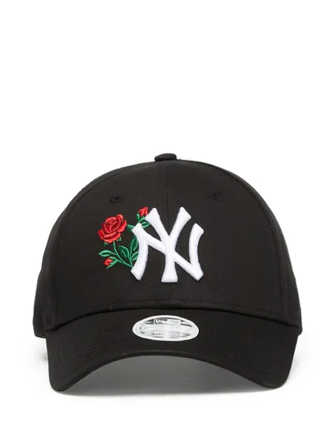 NEW ERA CAP rose-embellished baseball cap