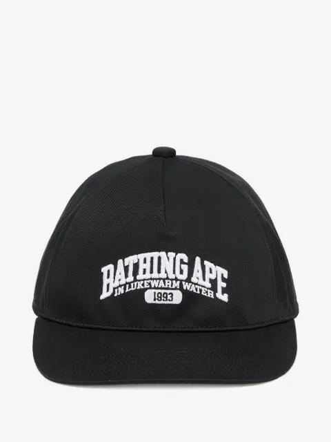 A BATHING APE® logo embroidered cap