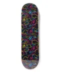 A BATHING APE® neon-graphic skateboard - Black