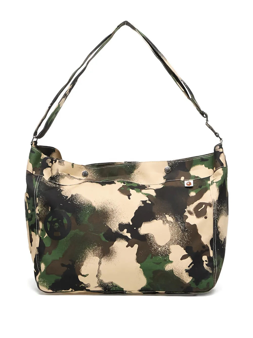 A BATHING APE map camo shoulder bag Groen