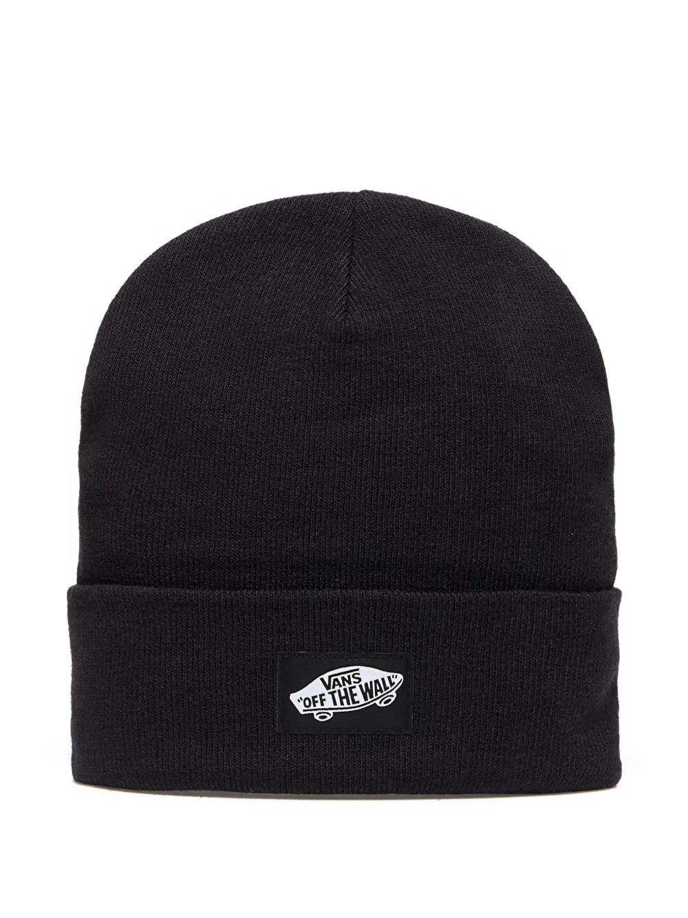 Vans Tall-cuff Logo Beanie In Black
