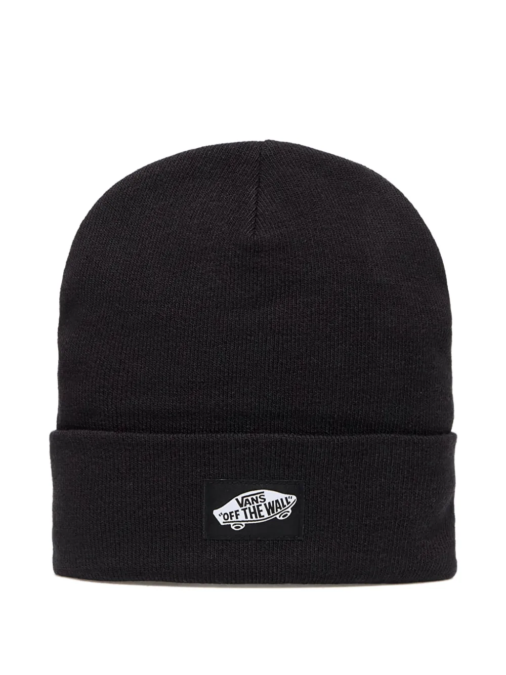 Vans tall-cuff logo beanie | Black | Image 1