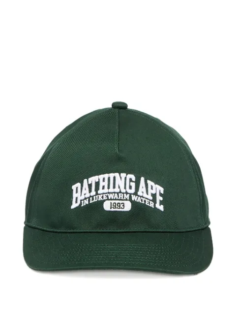 A BATHING APE® gorra de béisbol con logo bordado
