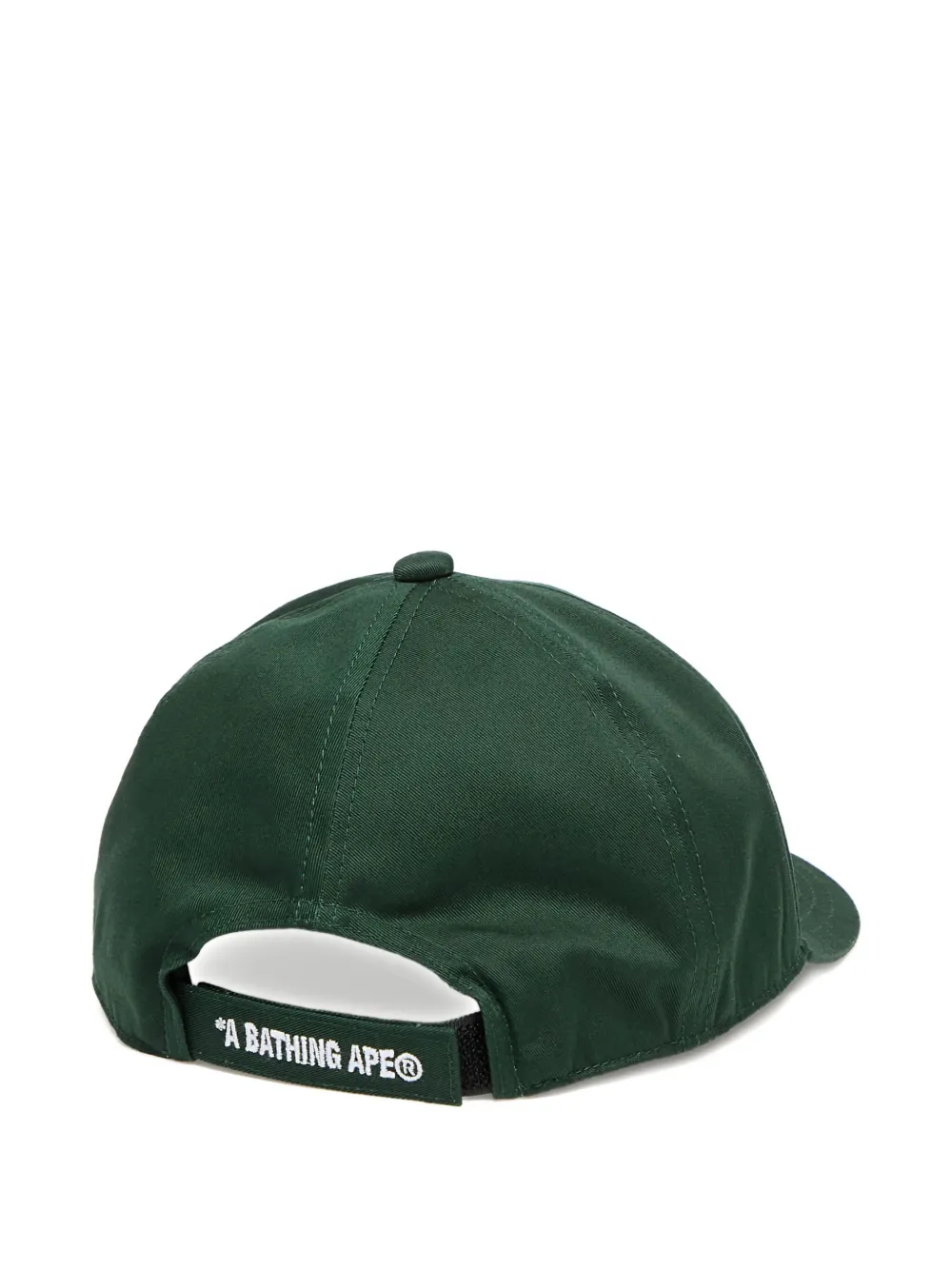 A BATHING APE logo-embroidered baseball cap Groen