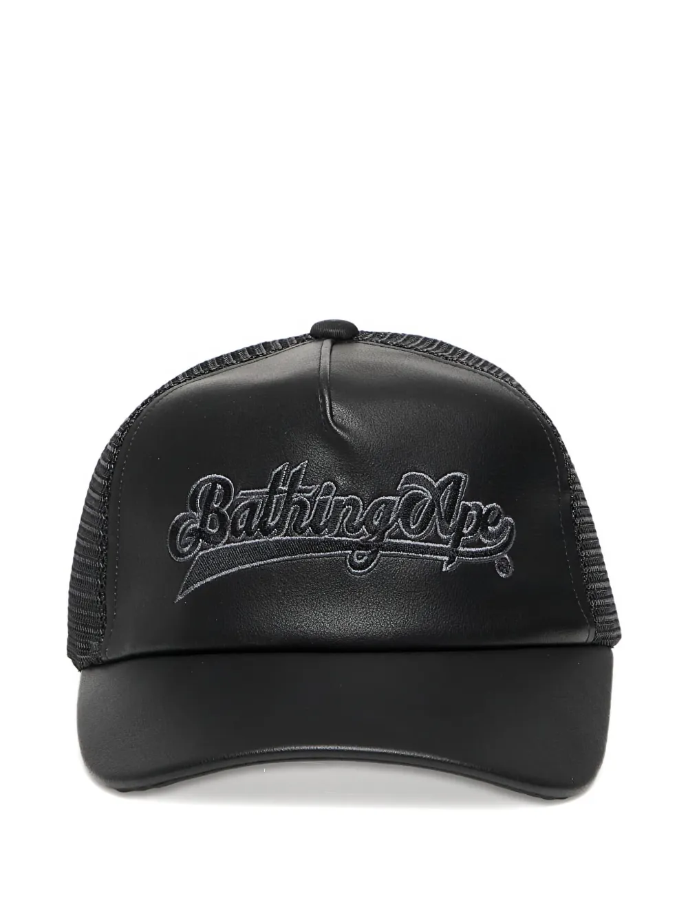 A Bathing Ape Logo-detail Baseball Cap In Black